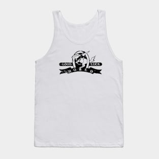 Good Luck Rodeo Lewisville Texas Black Tank Top